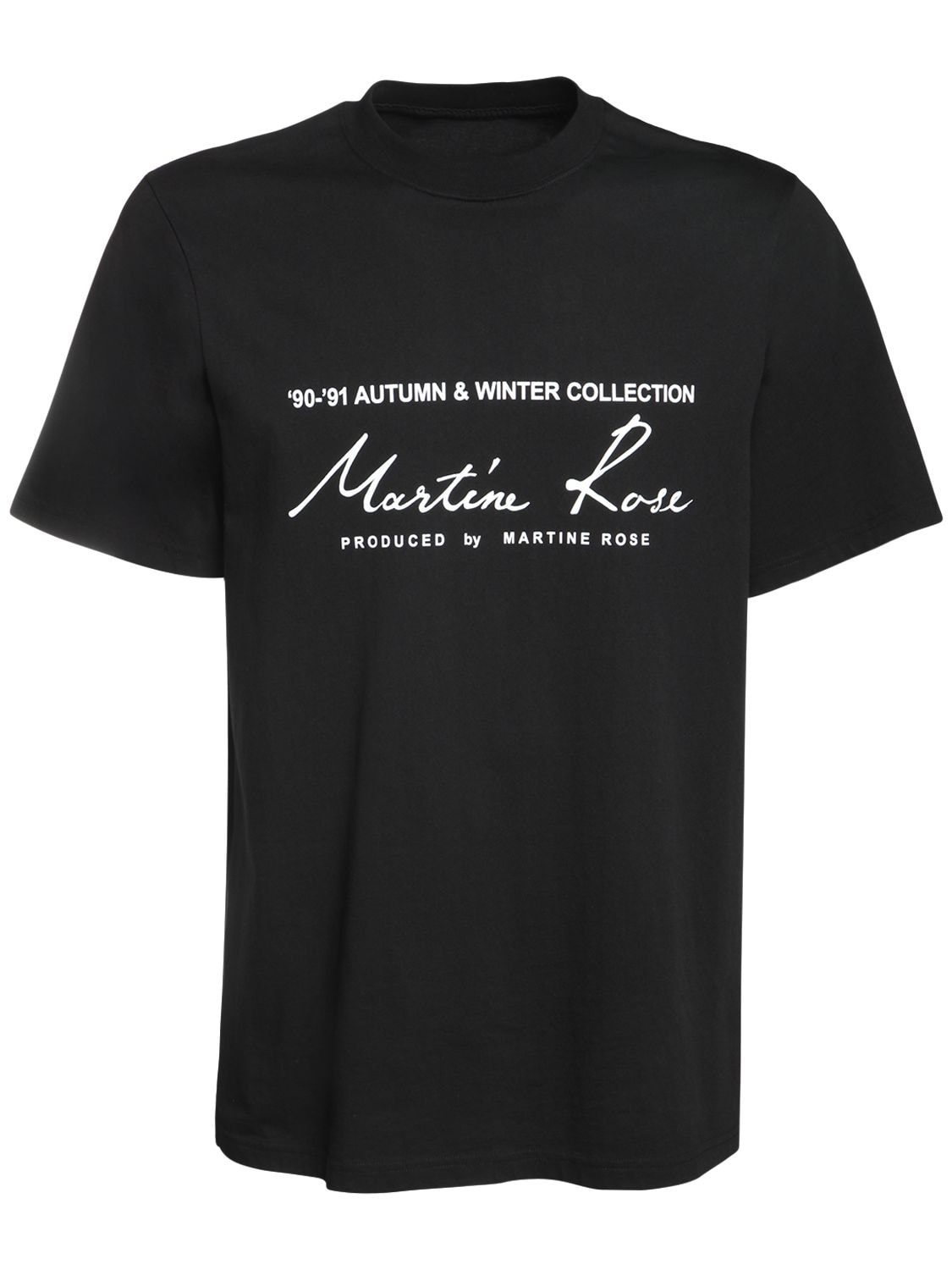 T-shirt In Jersey Di Cotone Con Logo - MARTINE ROSE - Modalova