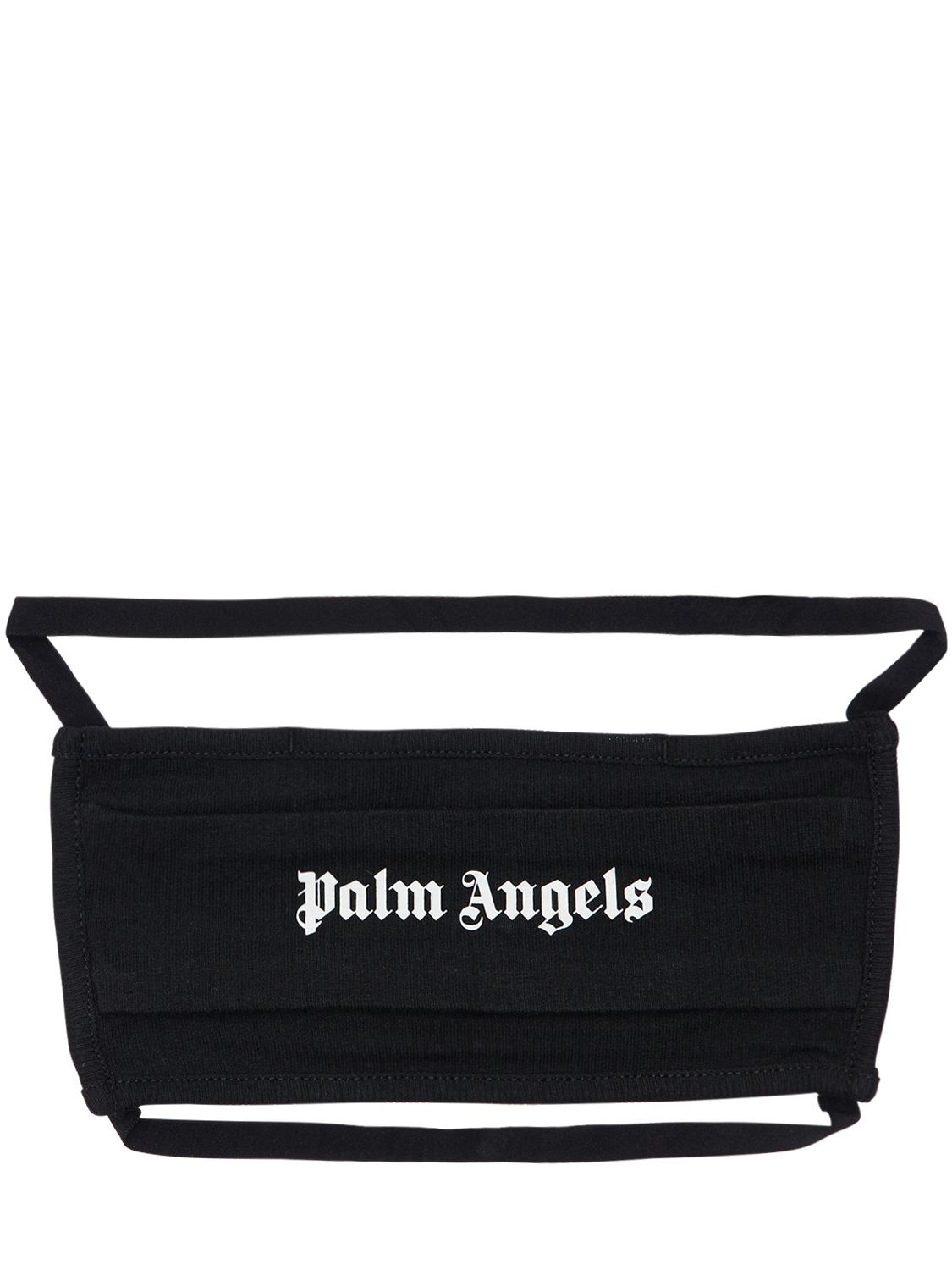 Maschera In Jersey Di Cotone Con Logo - PALM ANGELS - Modalova