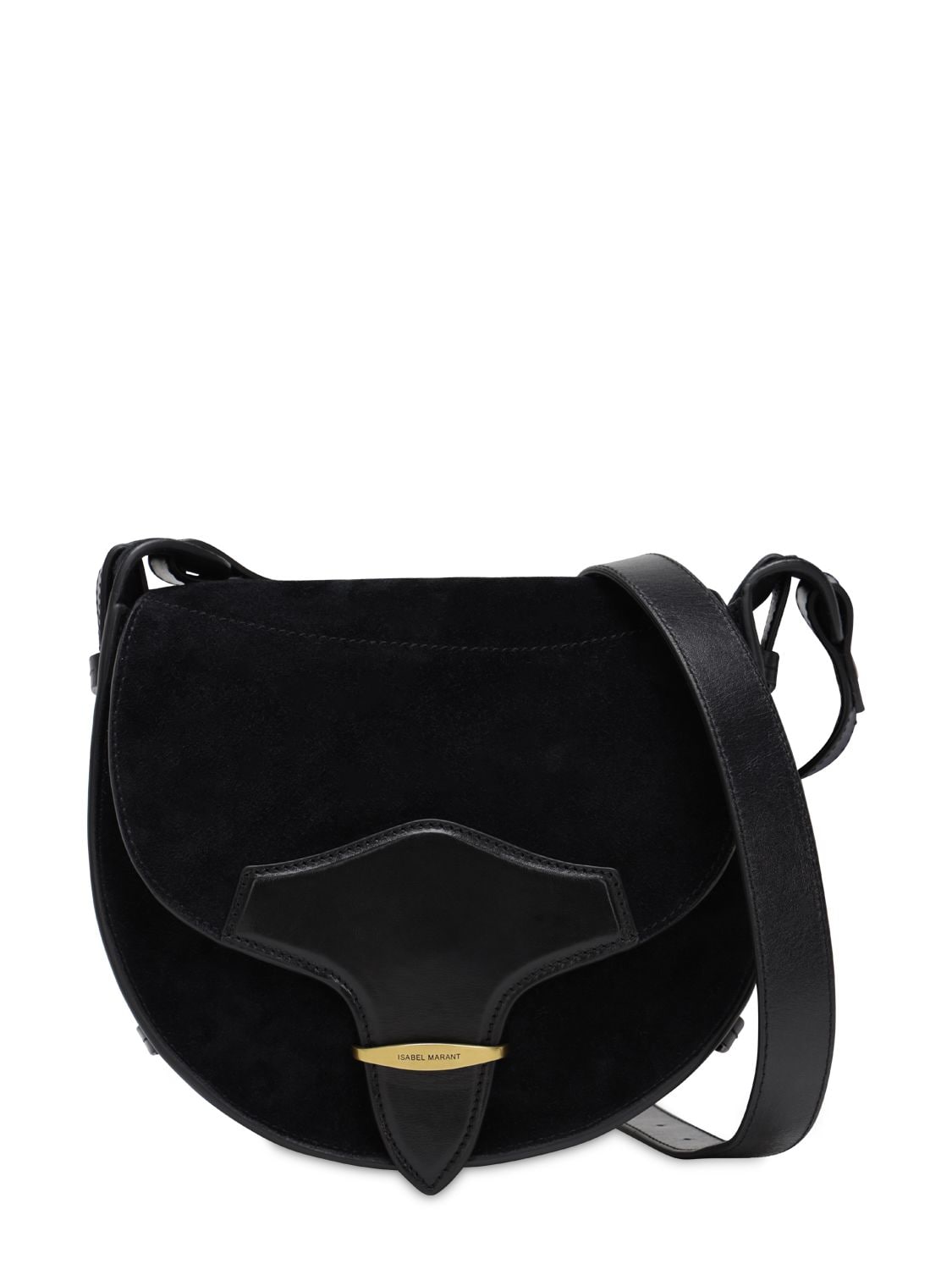 Botsy Suede Leather Shoulder Bag - ISABEL MARANT - Modalova