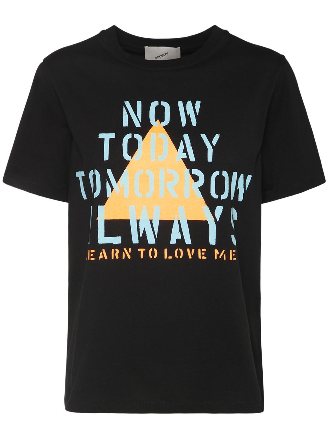 Oversize Now Today Print Cotton T-shirt - COPERNI - Modalova
