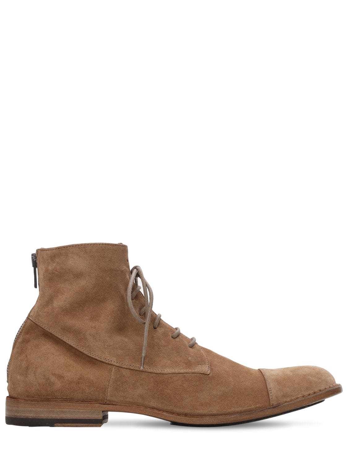 Mm Suede Zip Ankle Lace-up Boots - PANTANETTI - Modalova