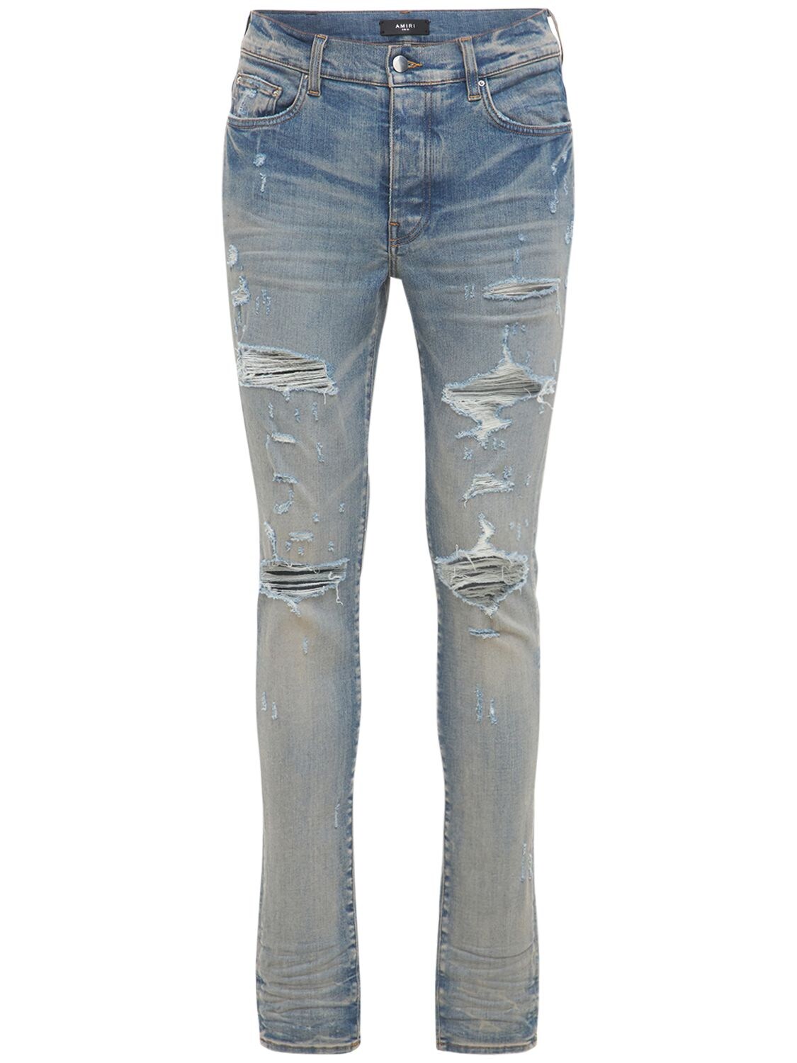 Jeans Thrasher Plus In Denim Di Cotone 15cm - AMIRI - Modalova