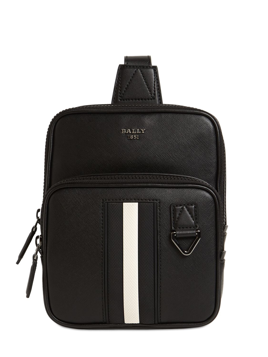 Logo Stripe Leather Mini Backpack - BALLY - Modalova