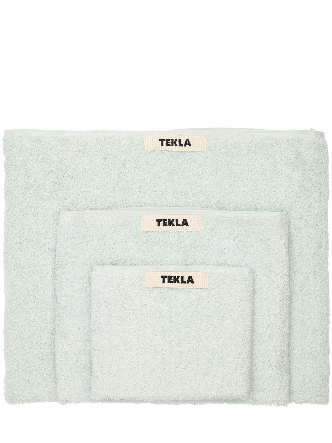 Set Of 3 Organic Cotton Towels - TEKLA - Modalova
