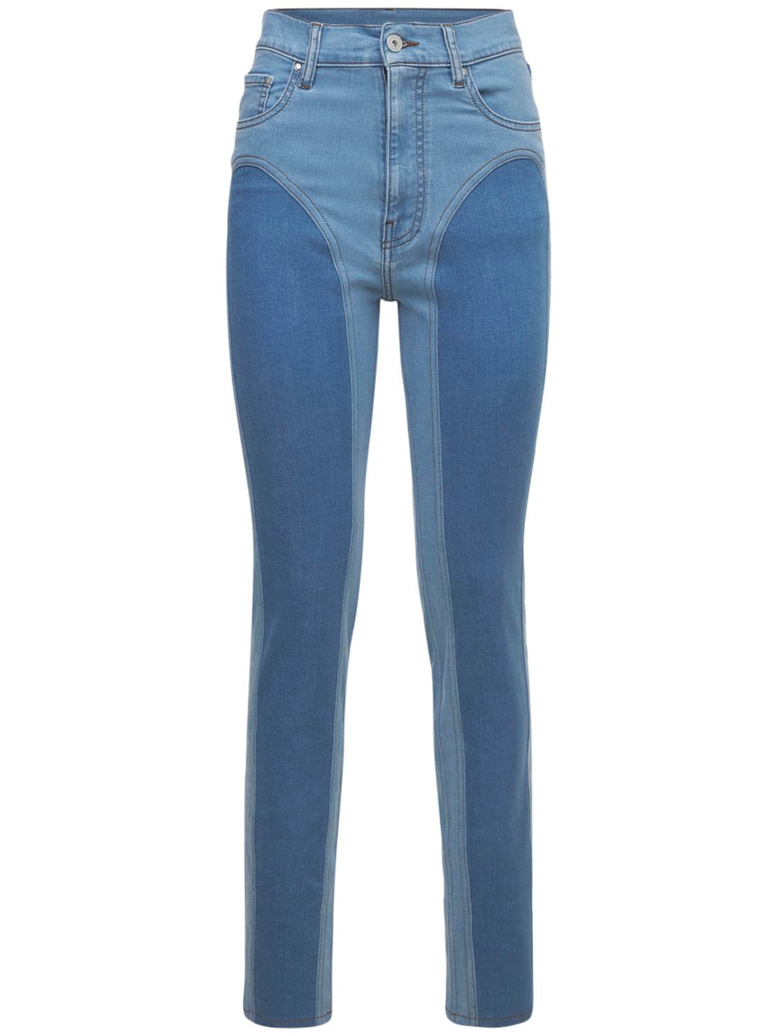 Pantaloni In Denim Di Cotone Bicolor - Y PROJECT - Modalova