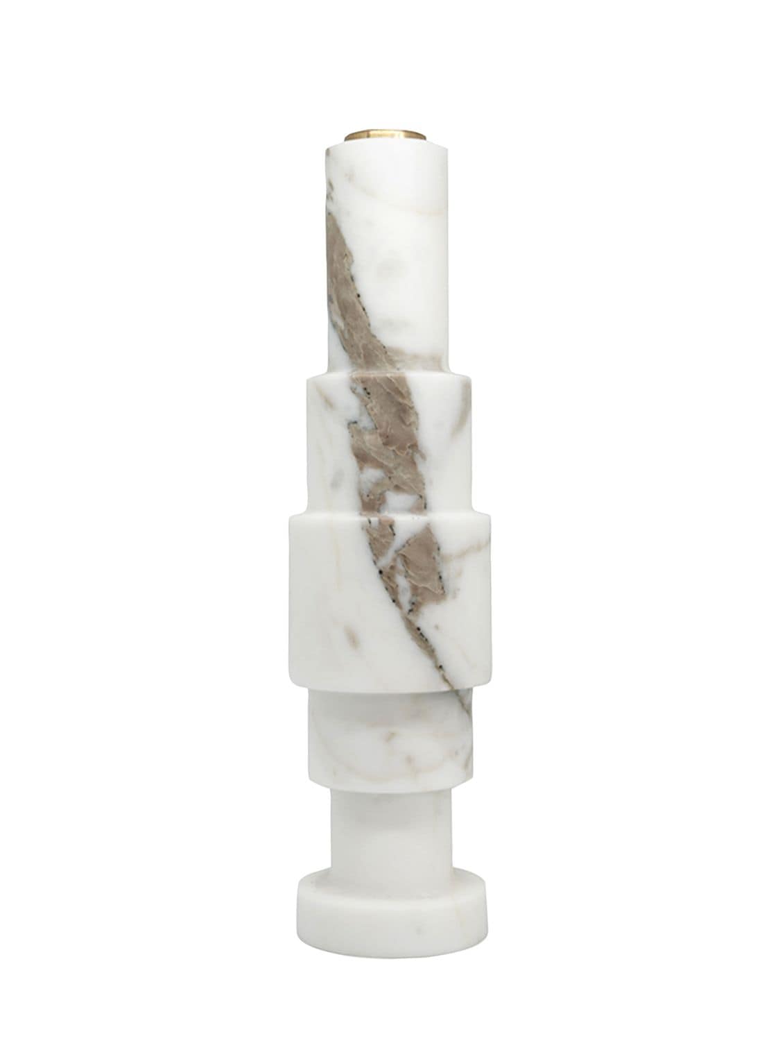 Kerzenhalter Aus Weißem Carrara-marmor - FIAMMETTAV - Modalova