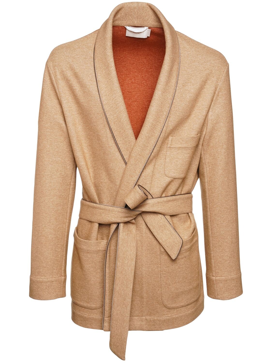 Muretto Silk Blend Jersey Short Robe - AGNONA - Modalova