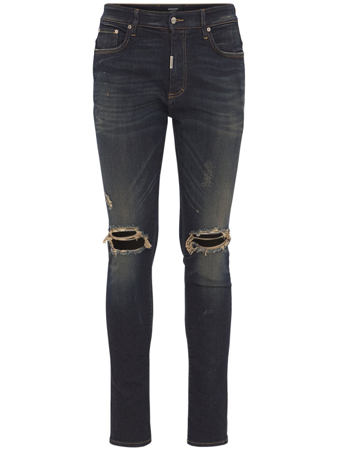 Jeans Skinny In Denim Destroyed - REPRESENT - Modalova