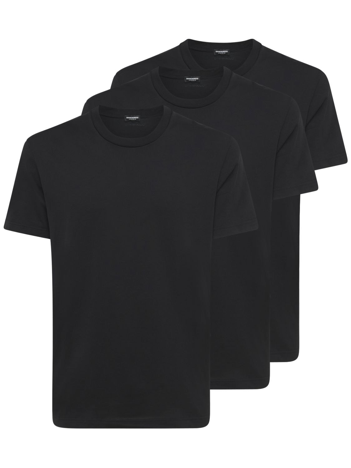 Hombre Set De 3 Camisetas De Jersey De Algodón // M - DSQUARED2 UNDERWEAR - Modalova