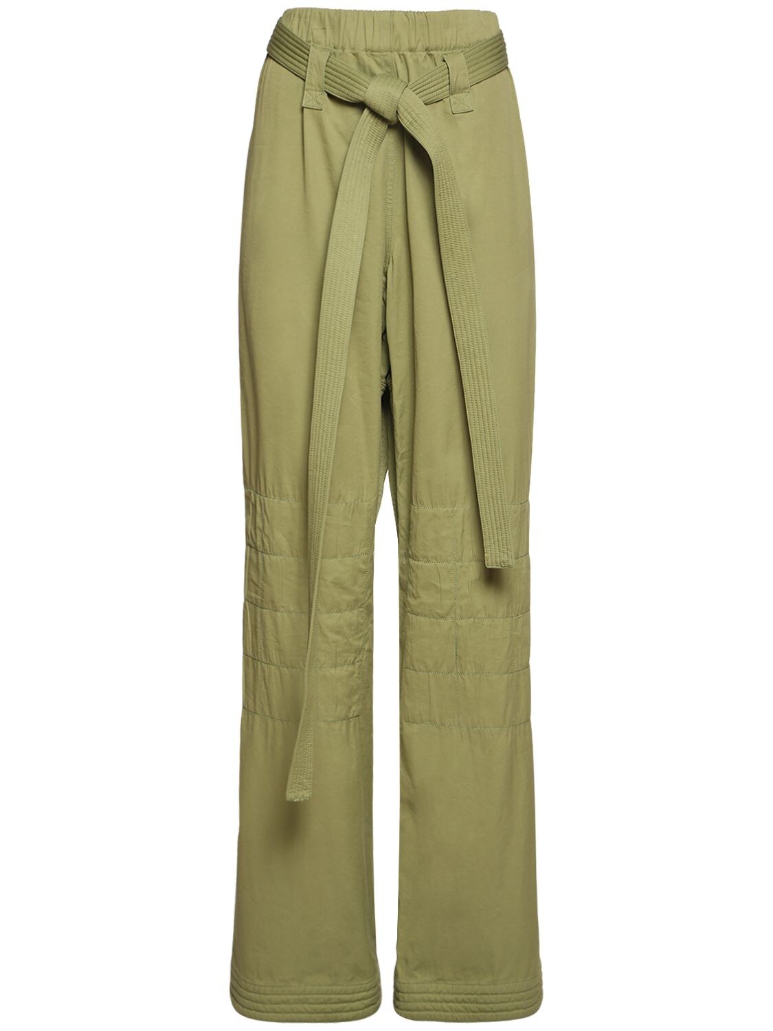 Pantaloni In Misto Cotone Washed Con Cintura - STELLA MCCARTNEY - Modalova
