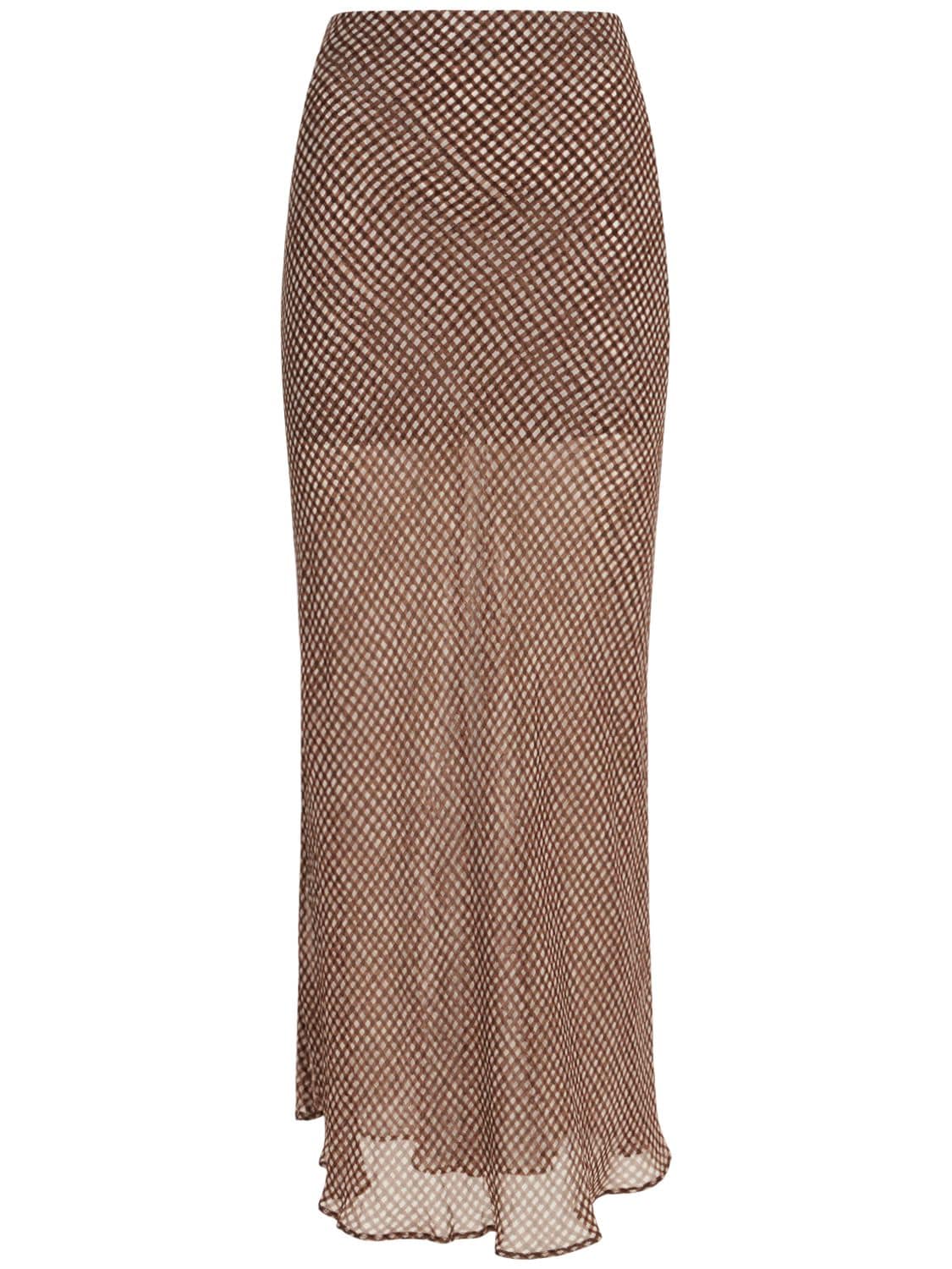 Sherry Silk Printed Skirt - BEC & BRIDGE - Modalova