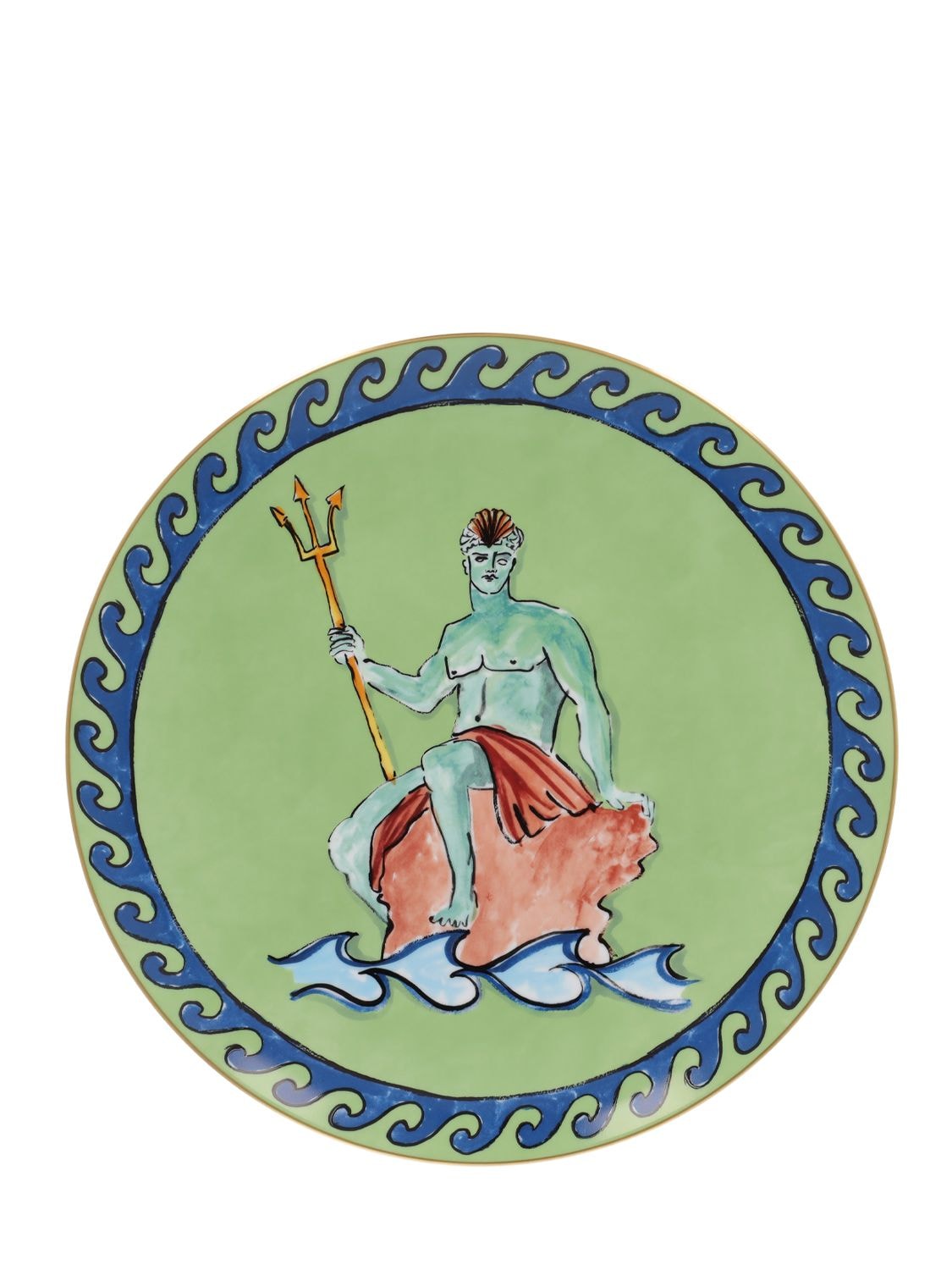 Cm Moss Green Plate - GINORI 1735 - Modalova