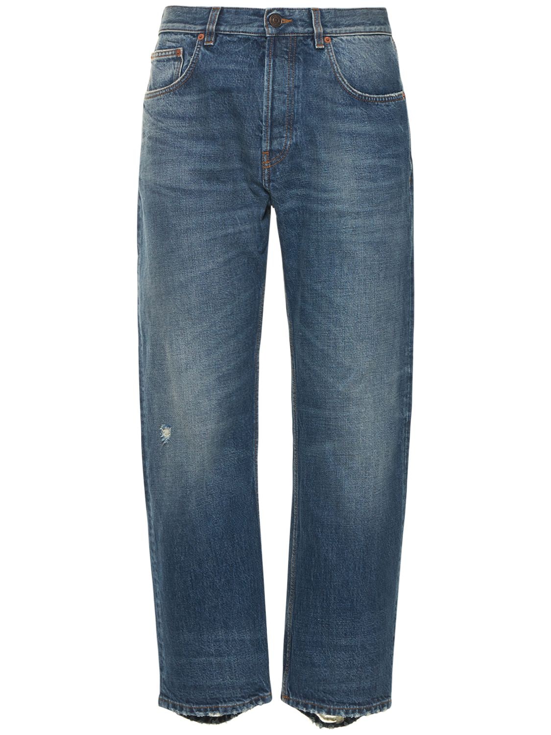 Jeans Slim Fit In Denim Di Cotone - BALENCIAGA - Modalova