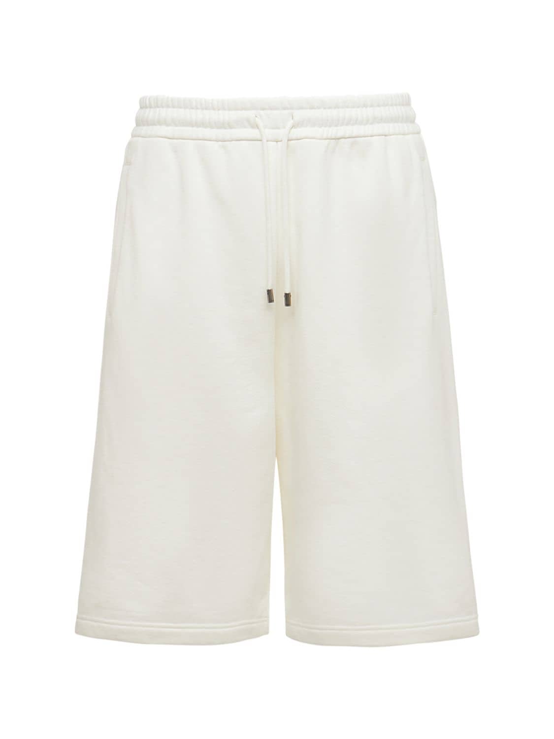 Logo Cotton Bermuda Shorts - GUCCI - Modalova