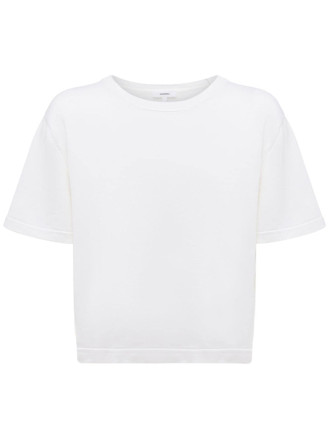 Iseppa Silk & Cotton Jersey T-shirt - CASASOLA - Modalova