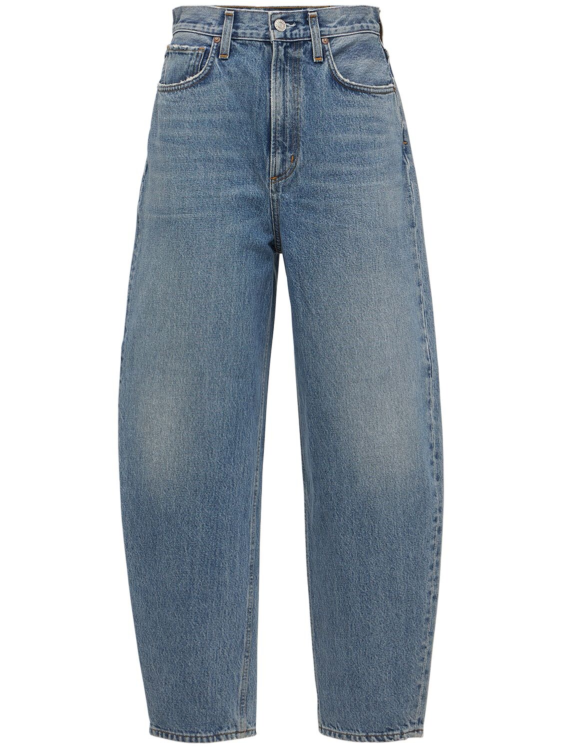 Mujer Jeans Abombados De Algodón Con Cintura Alta 28 - AGOLDE - Modalova