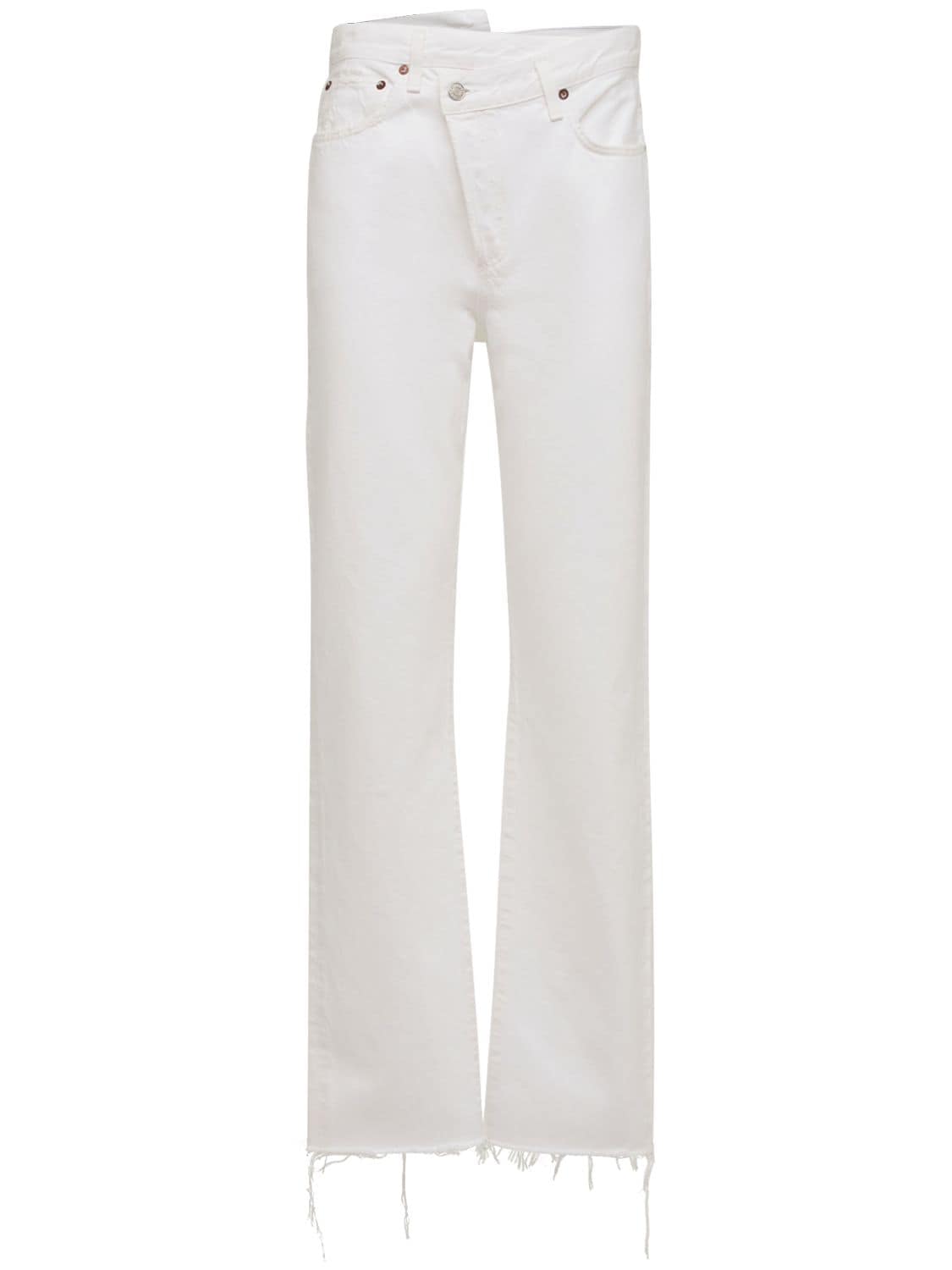 Crisscross Straight Organic Cotton Jeans - AGOLDE - Modalova