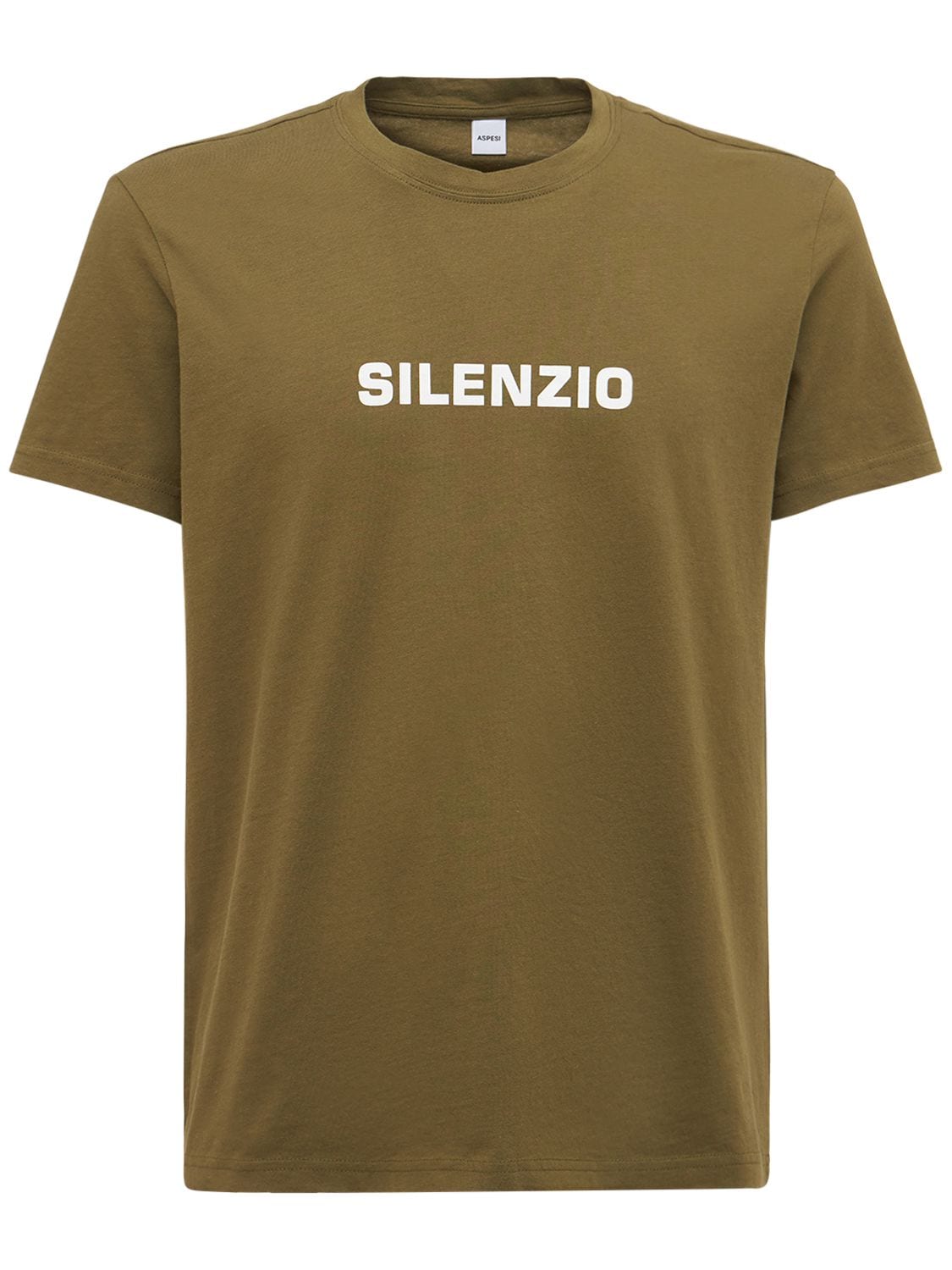 Silenzio Print Cotton T-shirt - ASPESI - Modalova