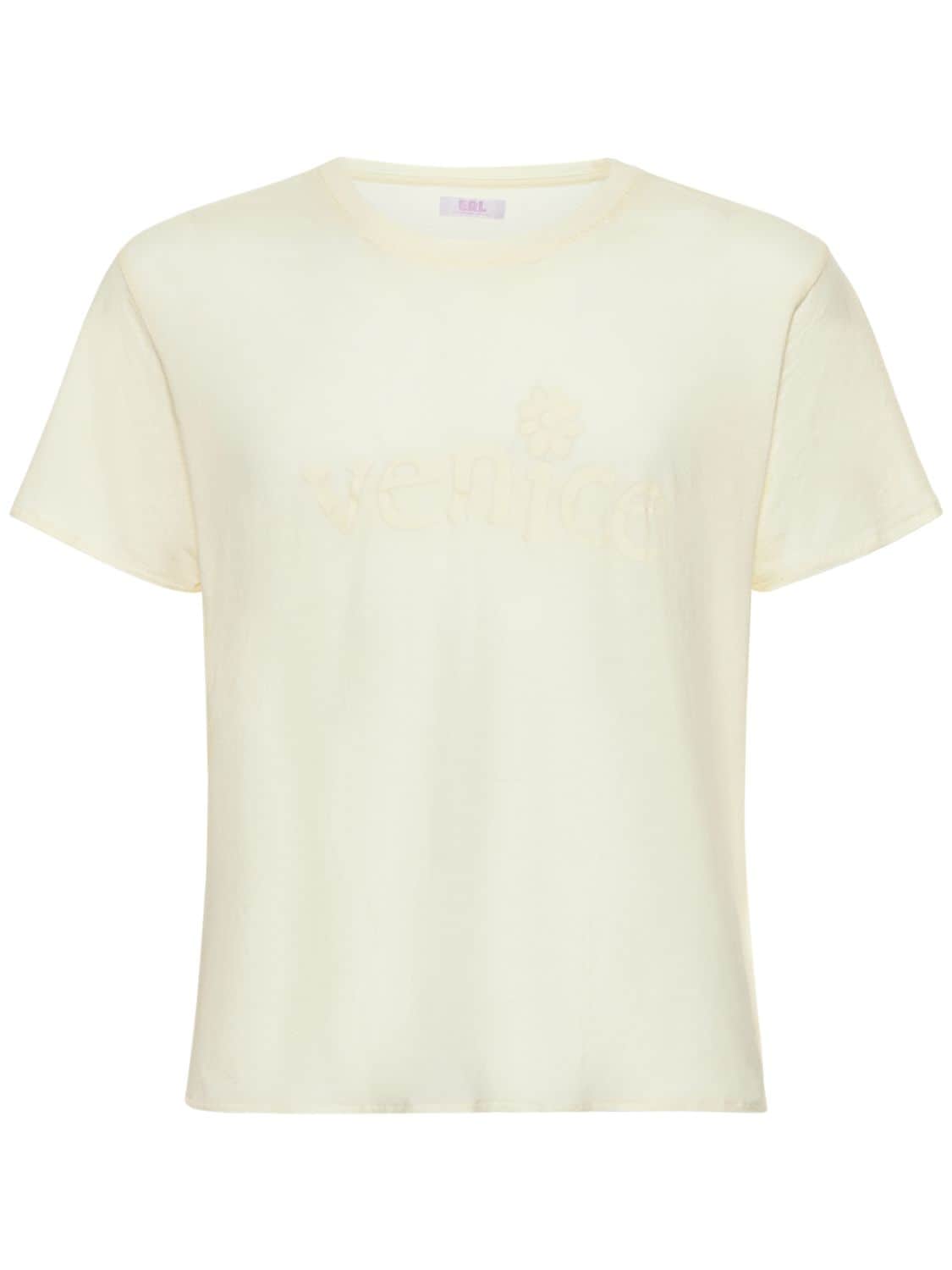 Venice Printed Cotton Jersey T-shirt - ERL - Modalova