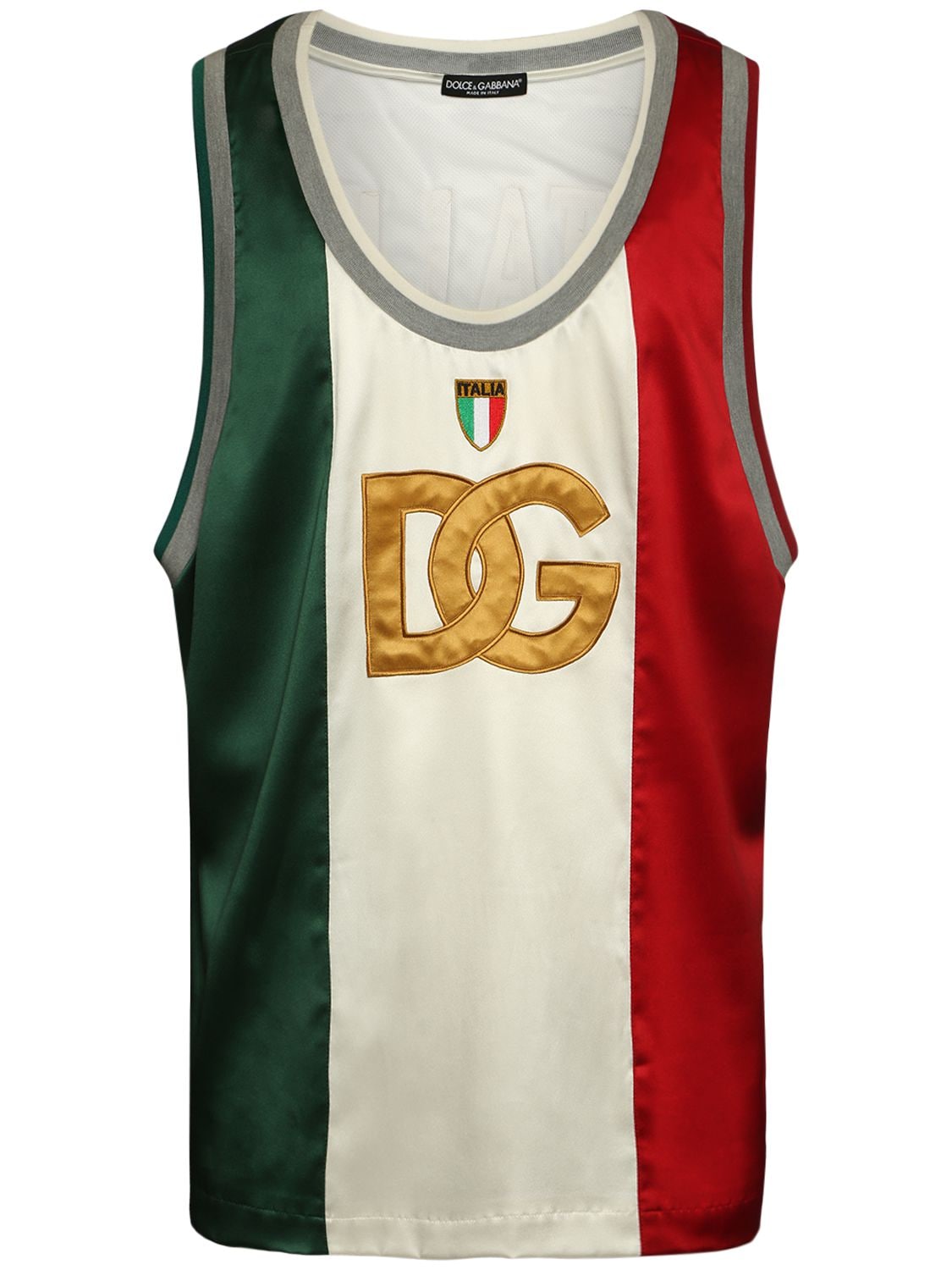Italia Logo Tank Top - DOLCE & GABBANA - Modalova
