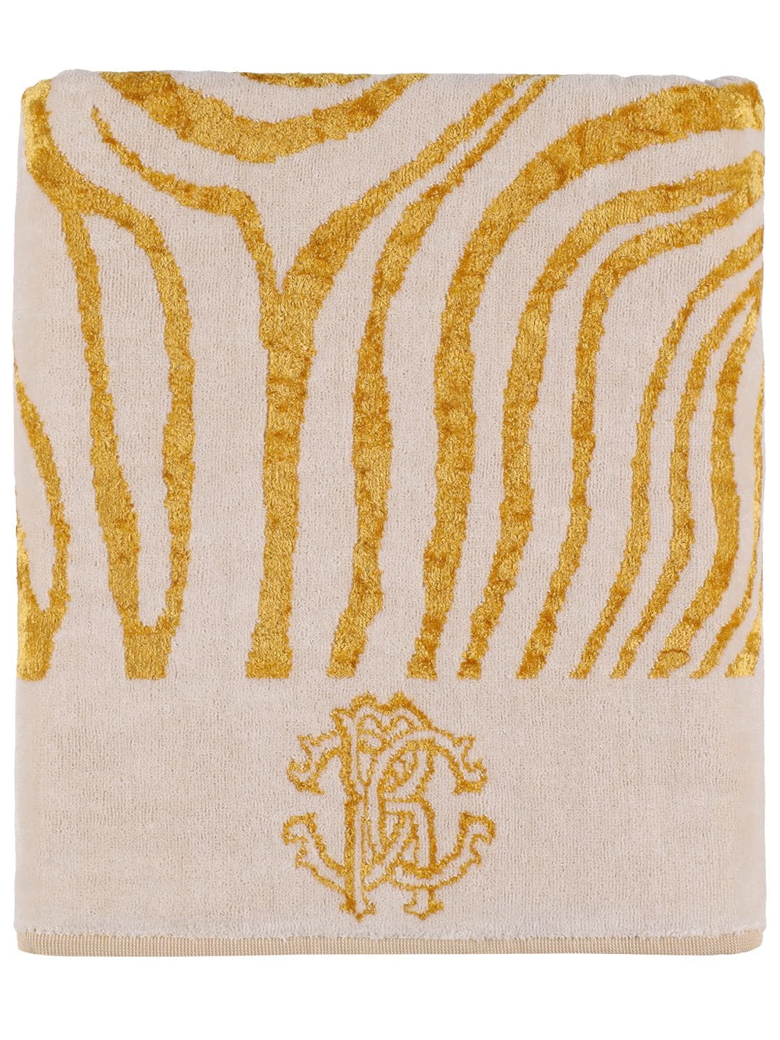 Asciugamani Zebra Gold - ROBERTO CAVALLI - Modalova