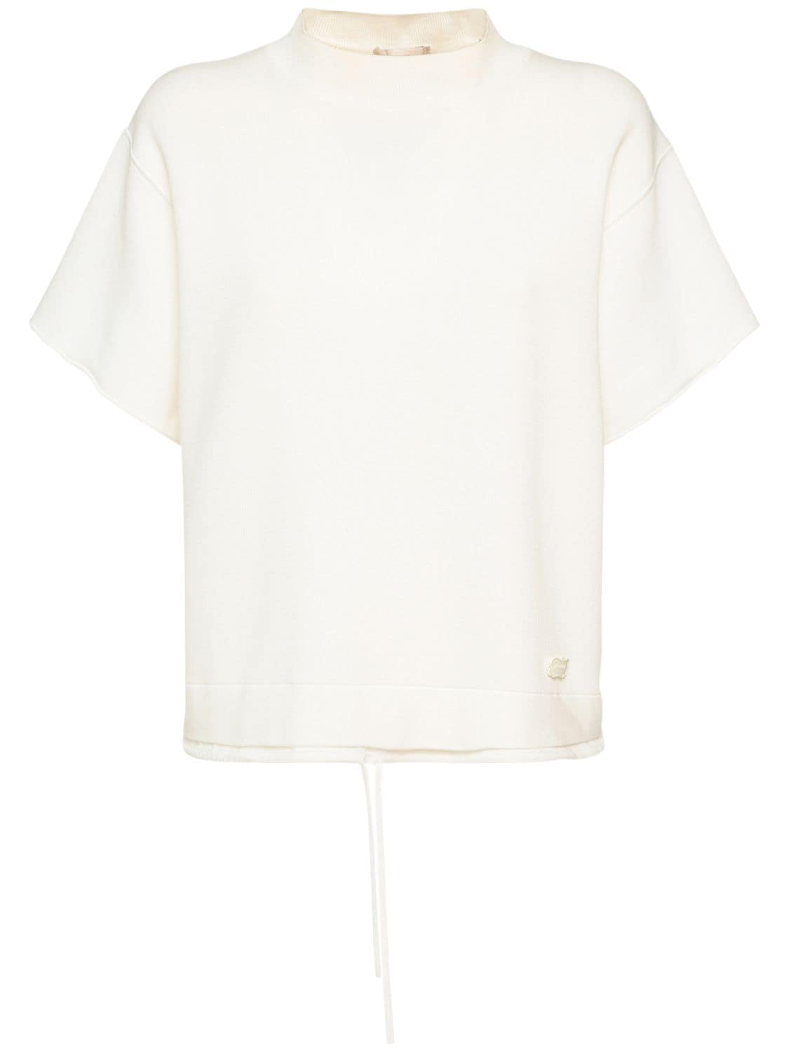 Cotton Blend Knit T-shirt - AGNONA - Modalova
