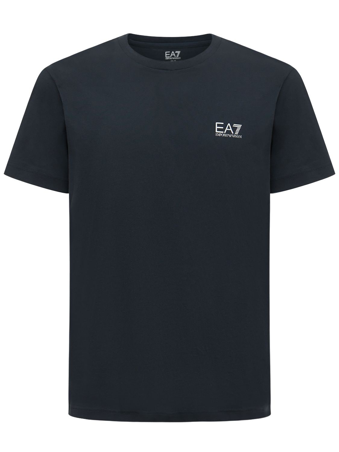Hombre Camiseta "7 Lines" De Jersey De Algodón / Xxs - EA7 EMPORIO ARMANI - Modalova