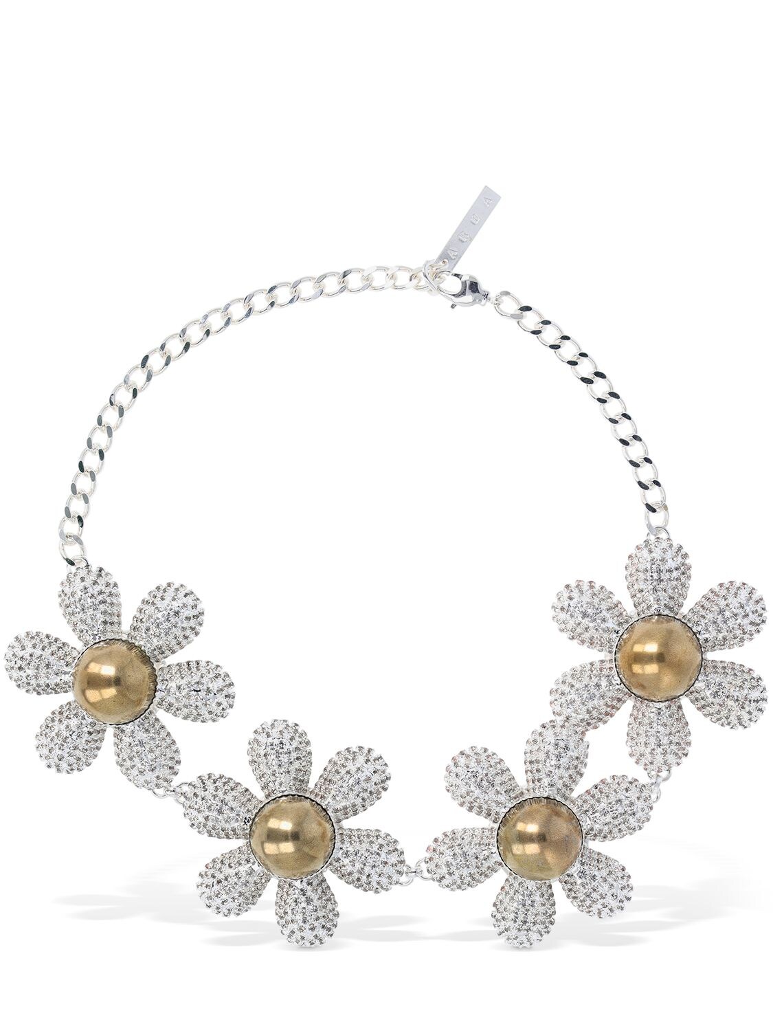 Crystal Flower Necklace - AREA - Modalova