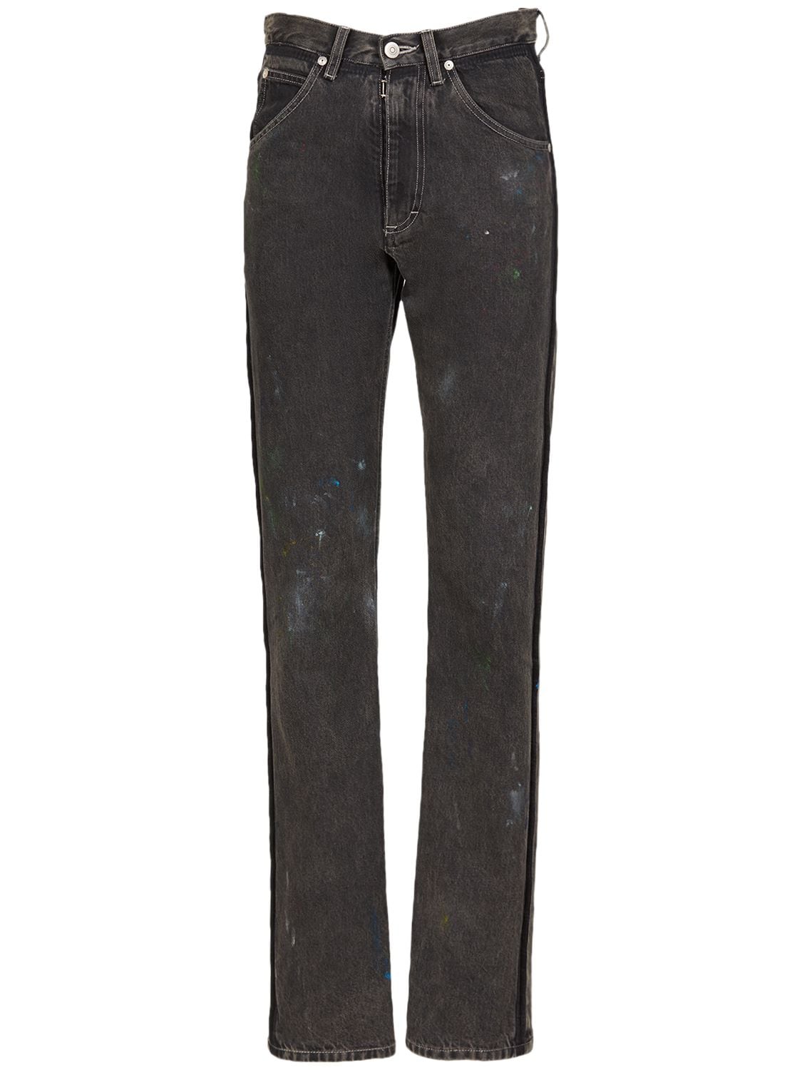 Jeans Slim Fit In Denim Di Cotone Washed - MAISON MARGIELA - Modalova