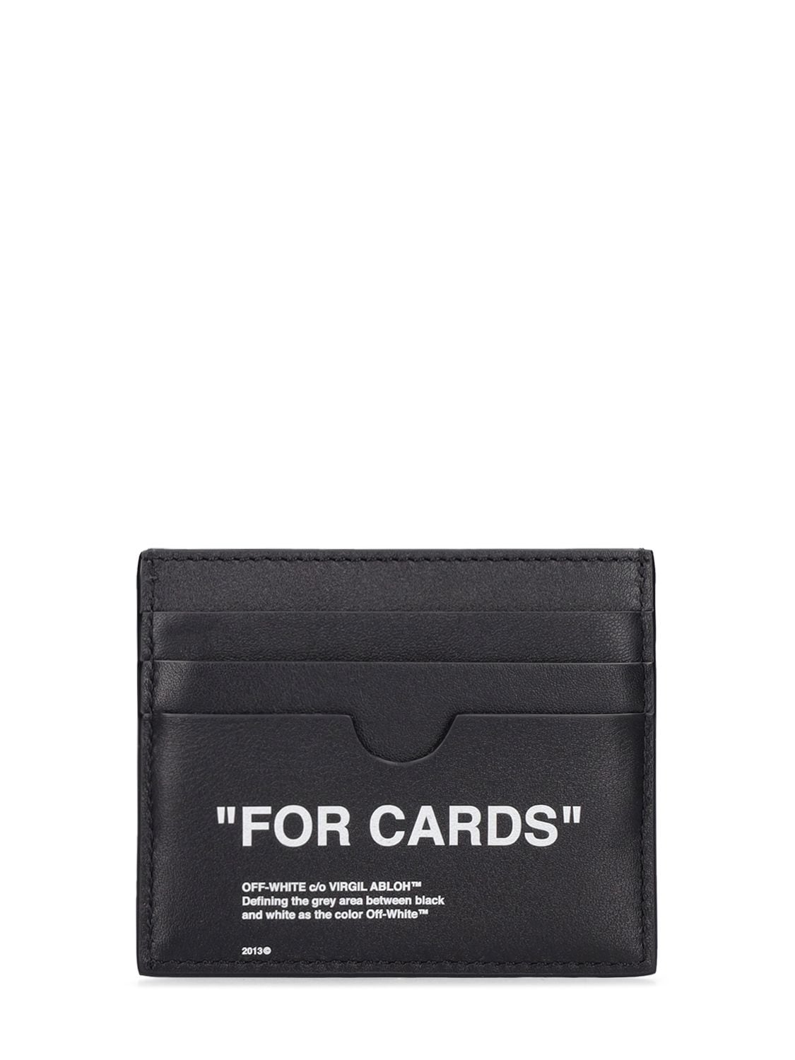 Porta Carte Di Credito For Cards In Pelle - OFF-WHITE - Modalova