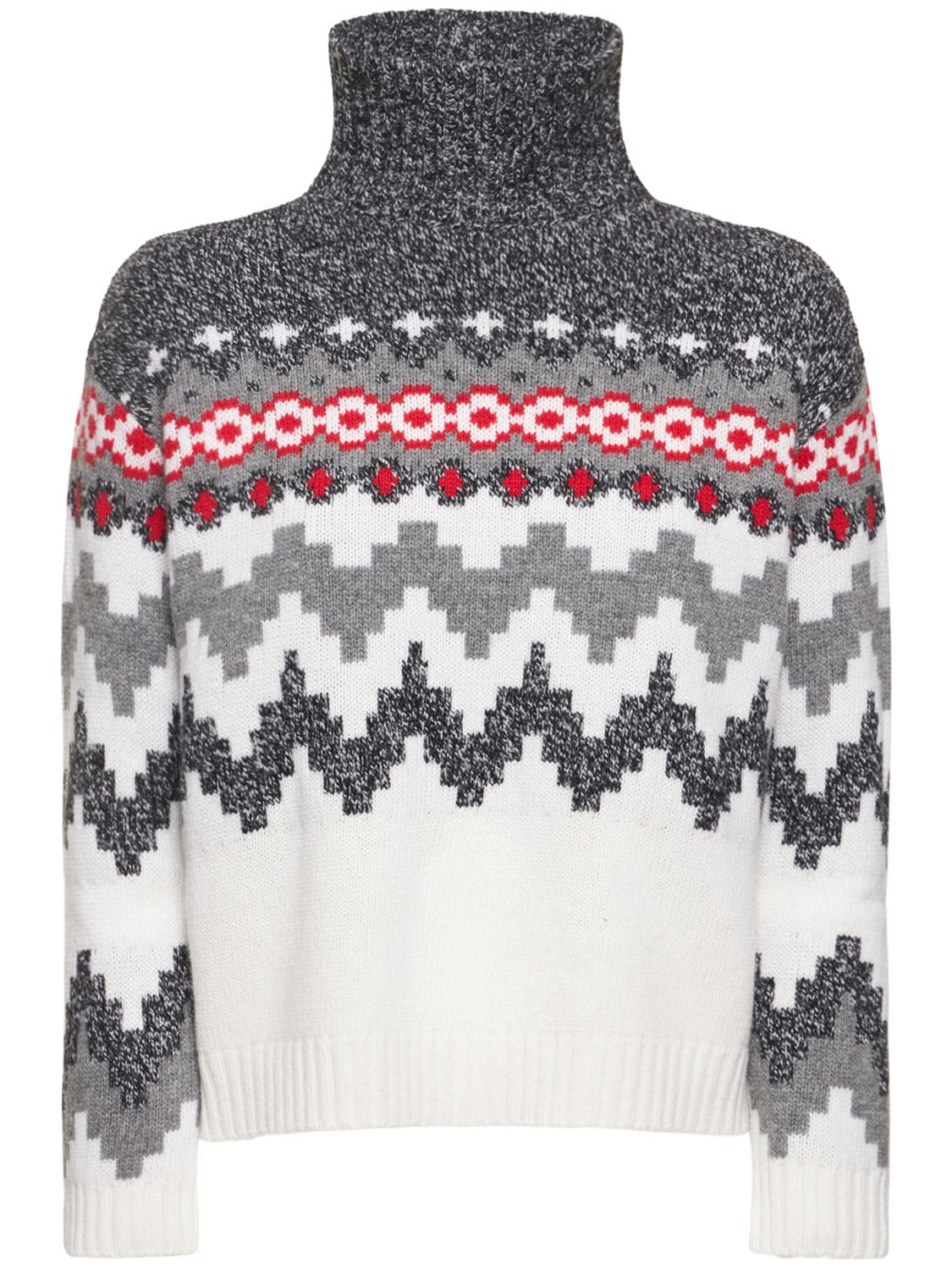 Maser Wool Jacquard Turtleneck Sweater - WEEKEND MAX MARA - Modalova
