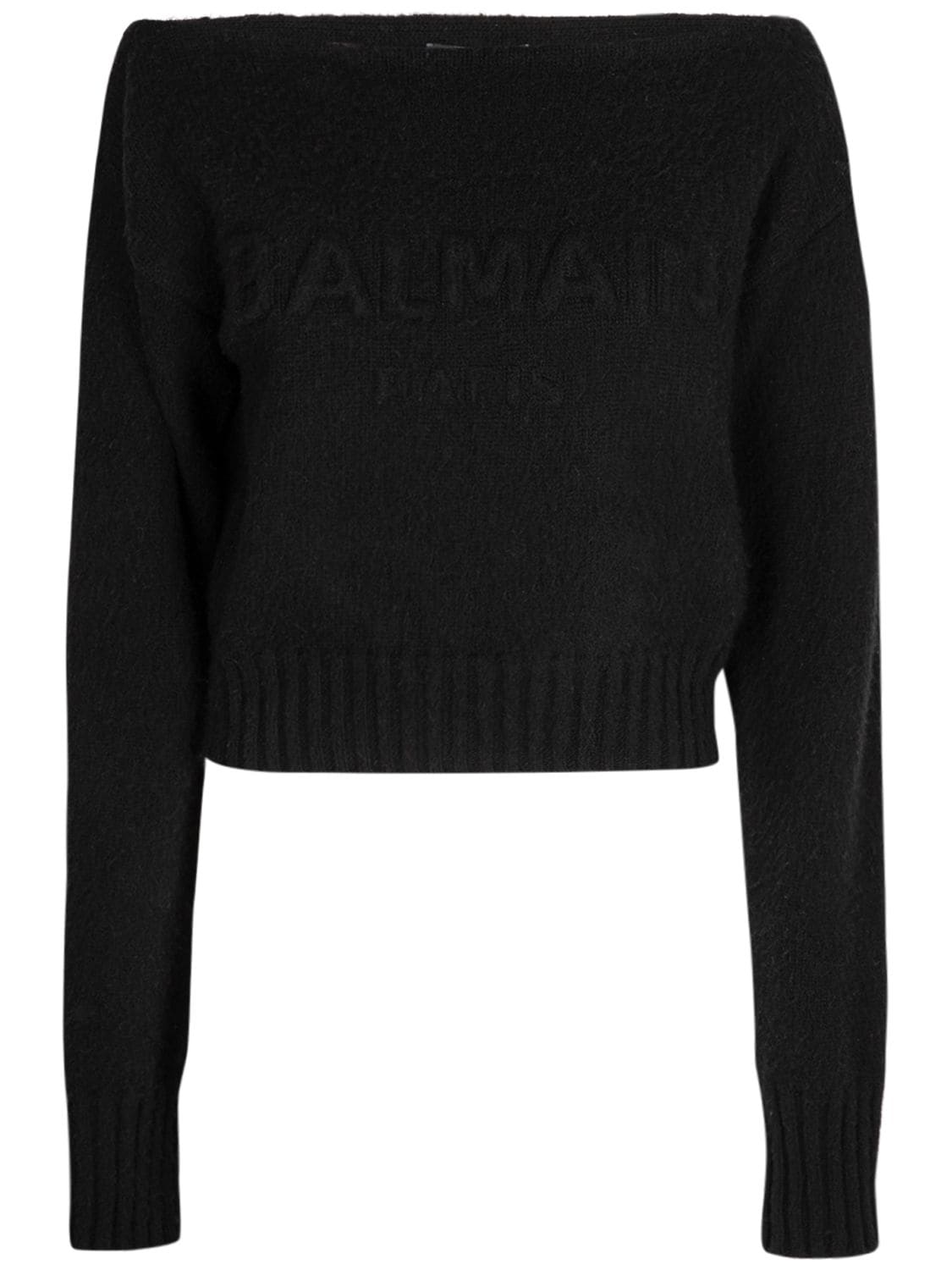 Pullover Aus Wollmischung Mit Logo - BALMAIN - Modalova