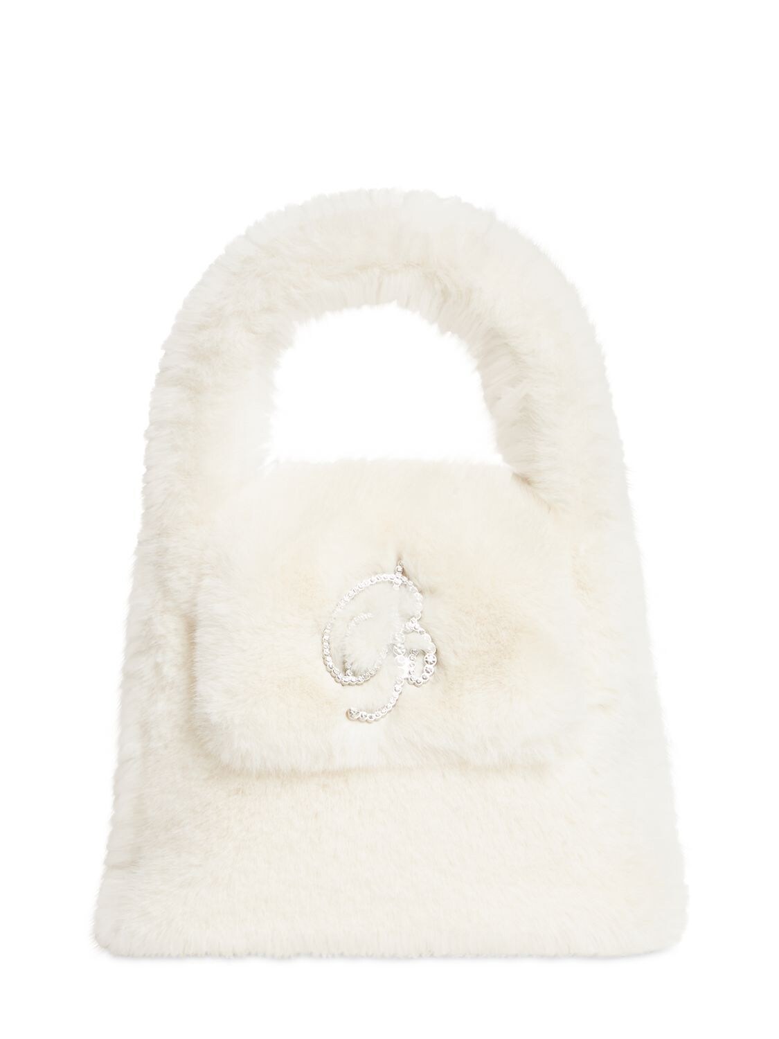Fluffy Faux Fur Handbag - BLUMARINE - Modalova