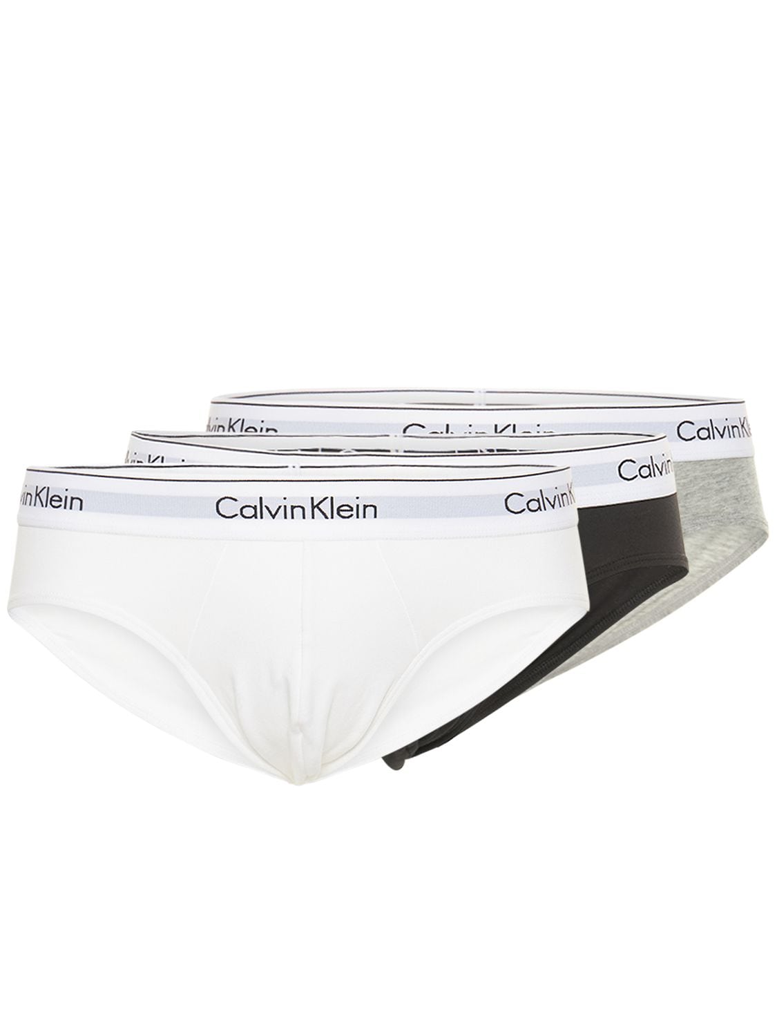 Pack Of 3 Logo Band Cotton Briefs - CALVIN KLEIN UNDERWEAR - Modalova