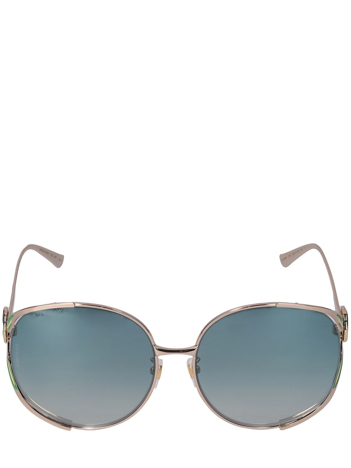 Gg0225s Round Metal Frame Sunglasses - GUCCI - Modalova