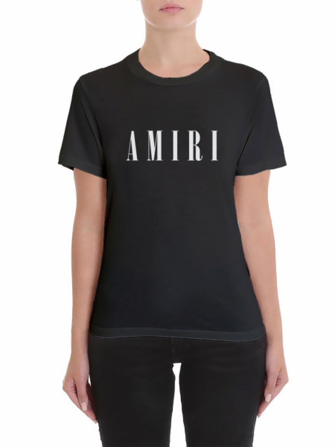 Logo Print Cotton Jersey T-shirt - AMIRI - Modalova