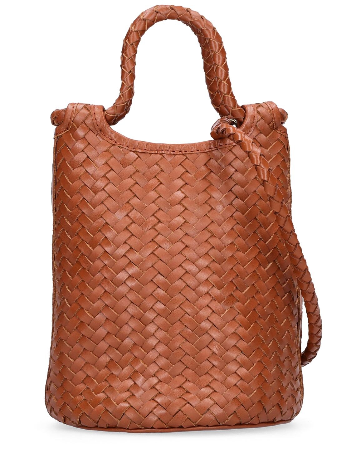 Lina Bucket Handwoven Leather Bag - BEMBIEN - Modalova