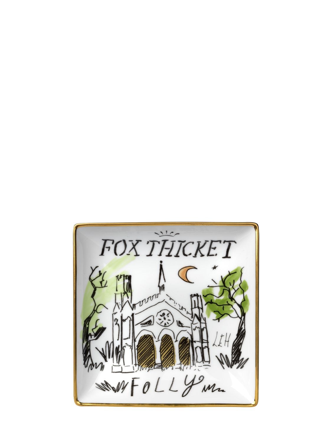 Tablett Mit Parkservice „fox Thicket Folly“ - GINORI 1735 - Modalova