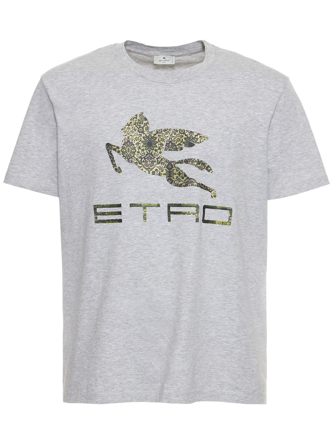 Hombre Camiseta De Jersey De Algodón Con Logo Bordado S - ETRO - Modalova