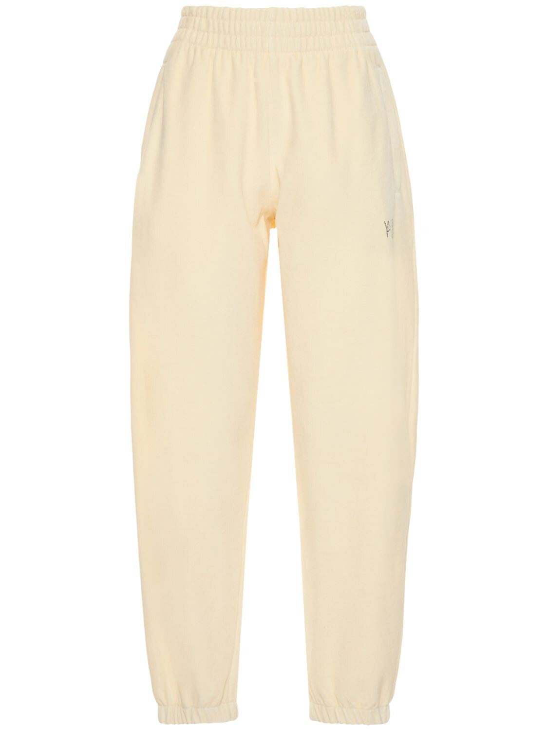 Hotfix Logo Cotton Jersey Sweatpants - ALEXANDER WANG - Modalova