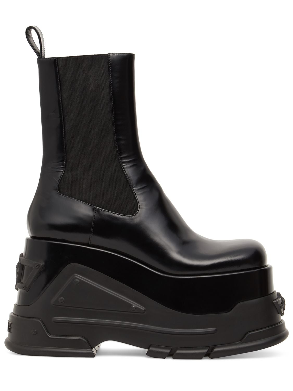 Mm Patent Leather Ankle Boots - VERSACE - Modalova
