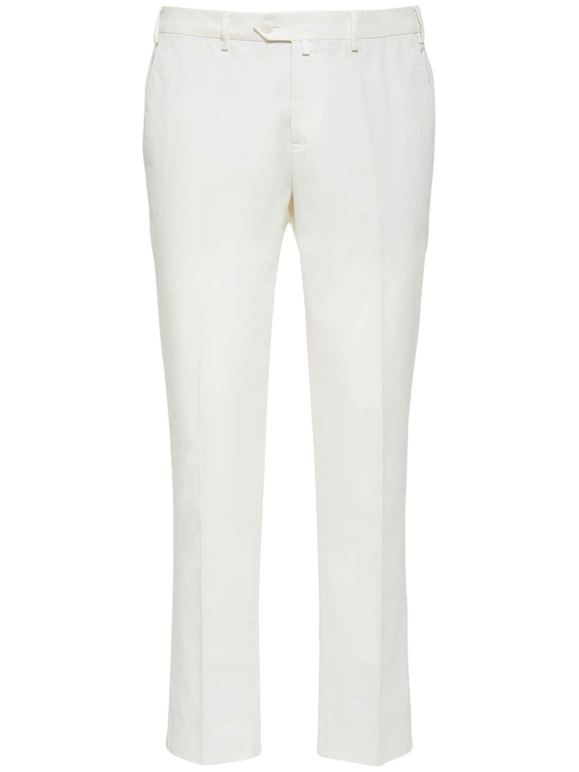 Pantaloni In Cotone Stretch Ultra-soft 19cm - LORO PIANA - Modalova