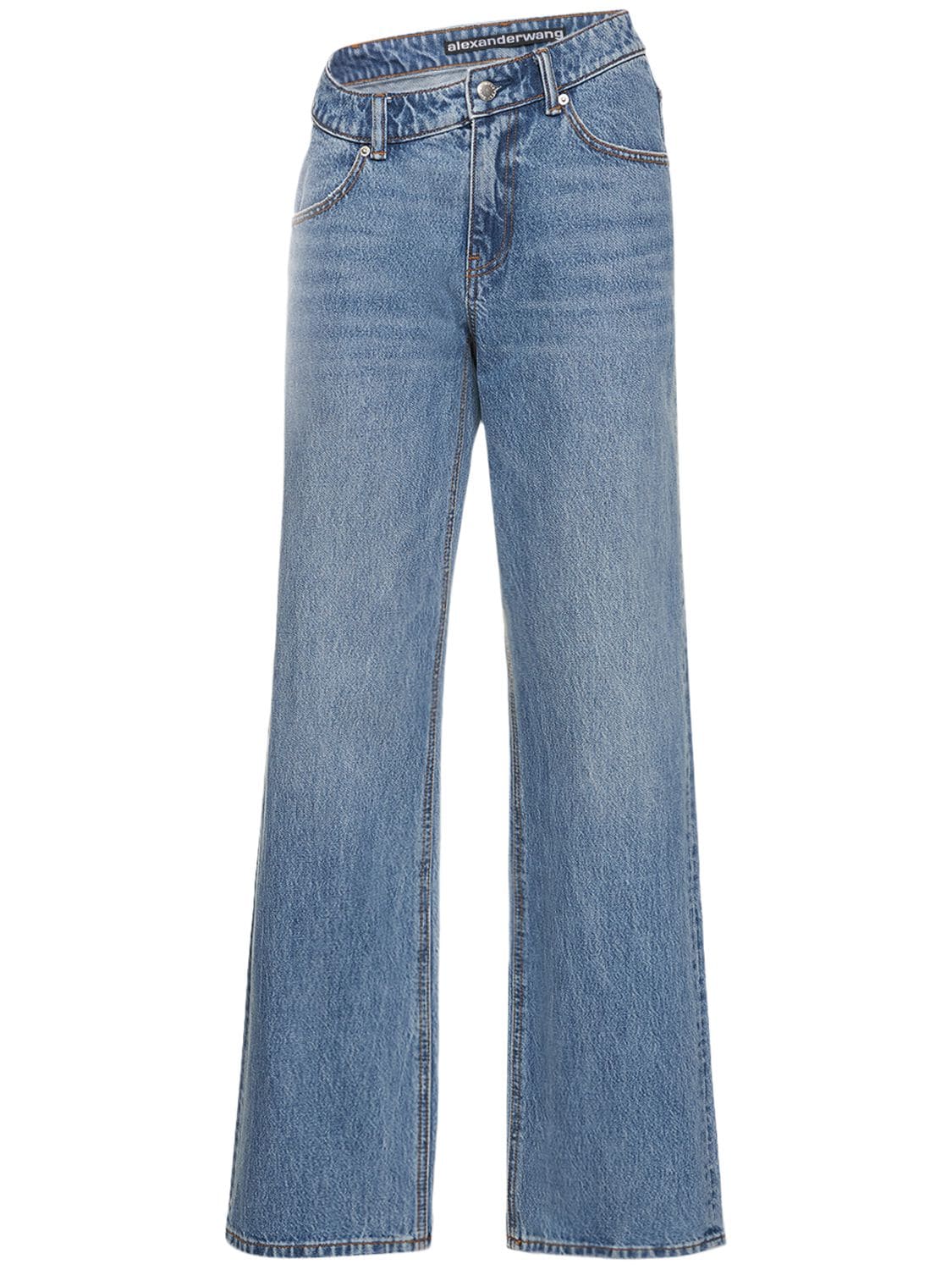 Lässige Jeans Mit Asymmetrischem Bund - ALEXANDER WANG - Modalova