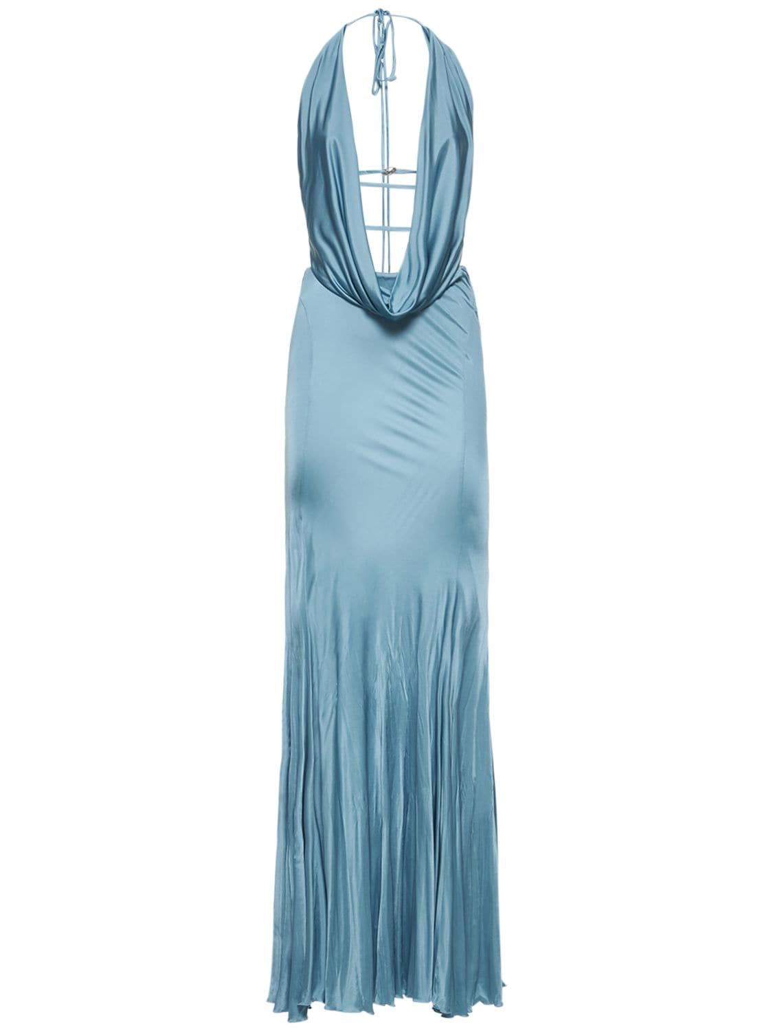 Langes Kleid Aus Jersey - BLUMARINE - Modalova