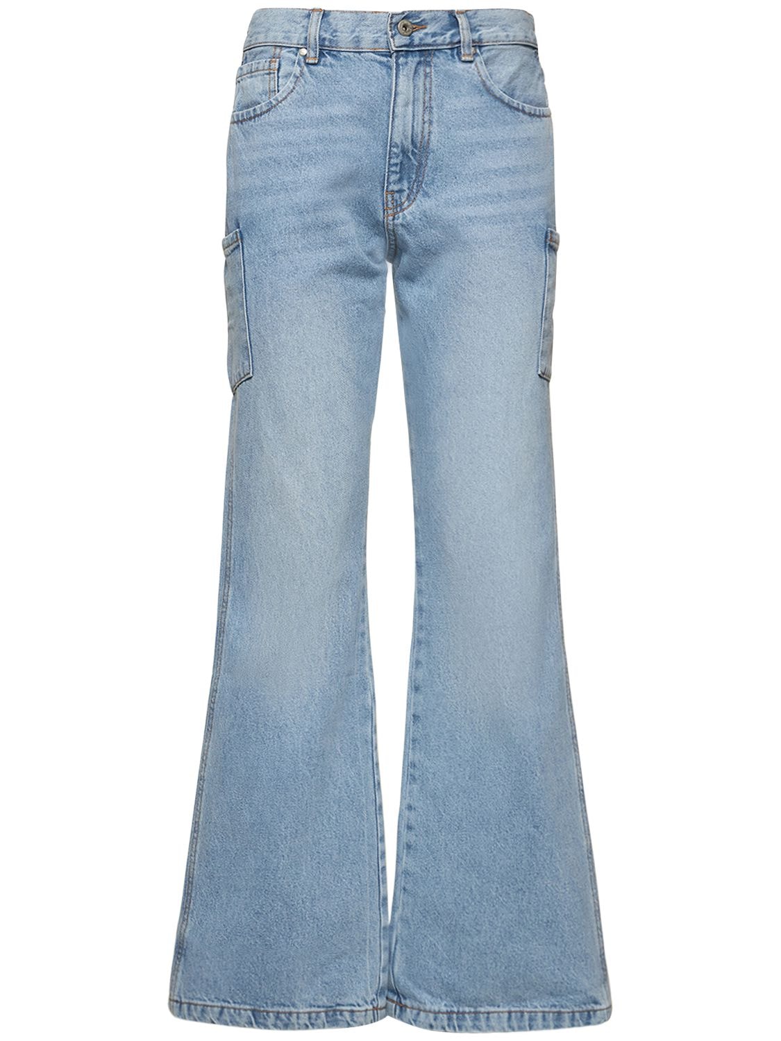 Kansas High Rise Straight Denim Jeans - GIMAGUAS - Modalova