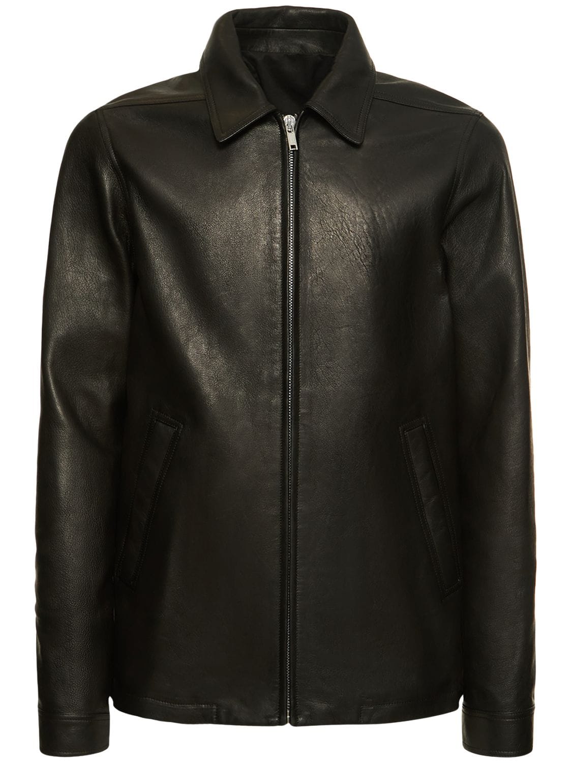 Brad Nappa Leather Jacket - RICK OWENS - Modalova