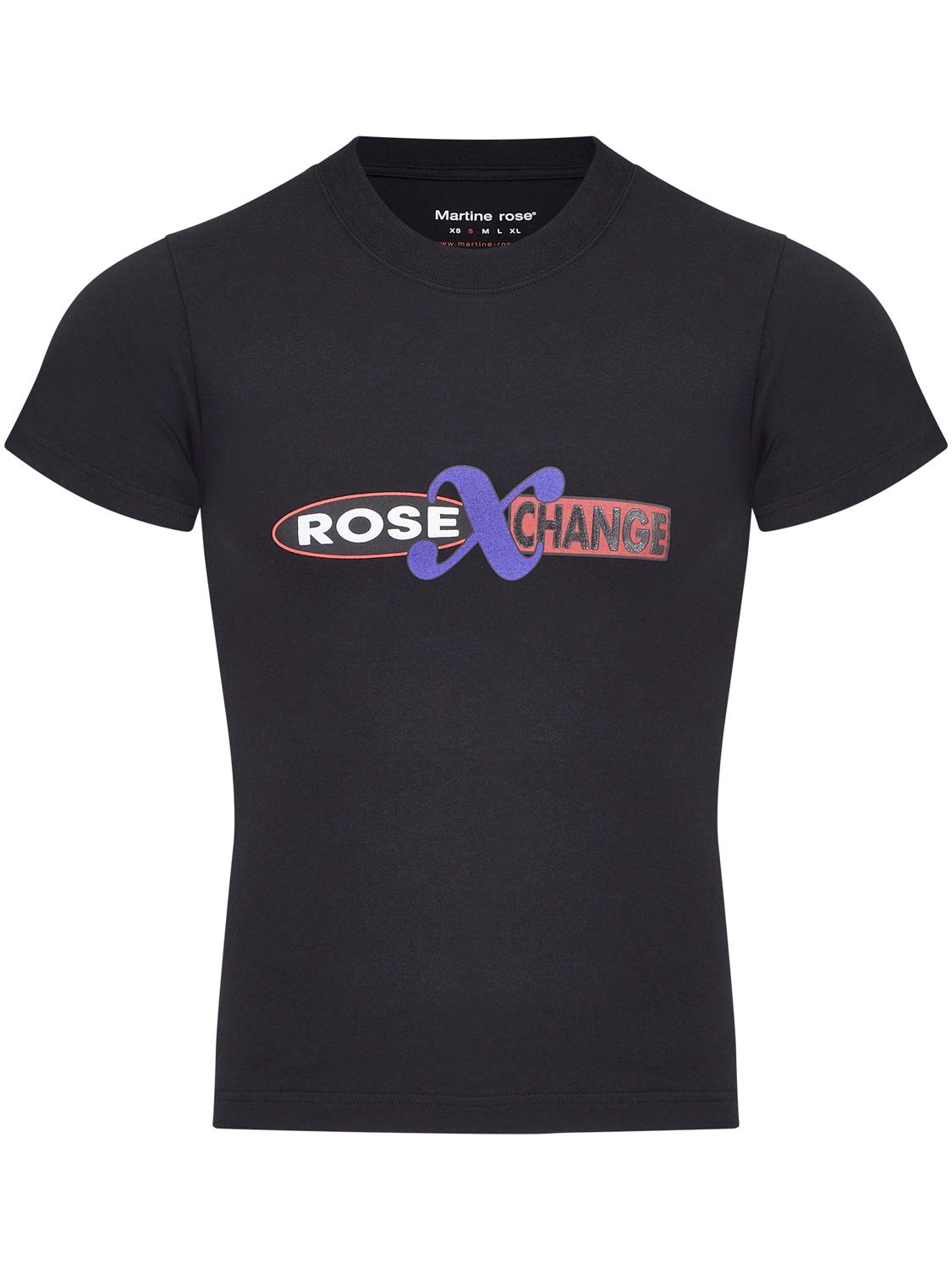 T-shirt Aus Baumwolljersey „“rose X Change“ - MARTINE ROSE - Modalova