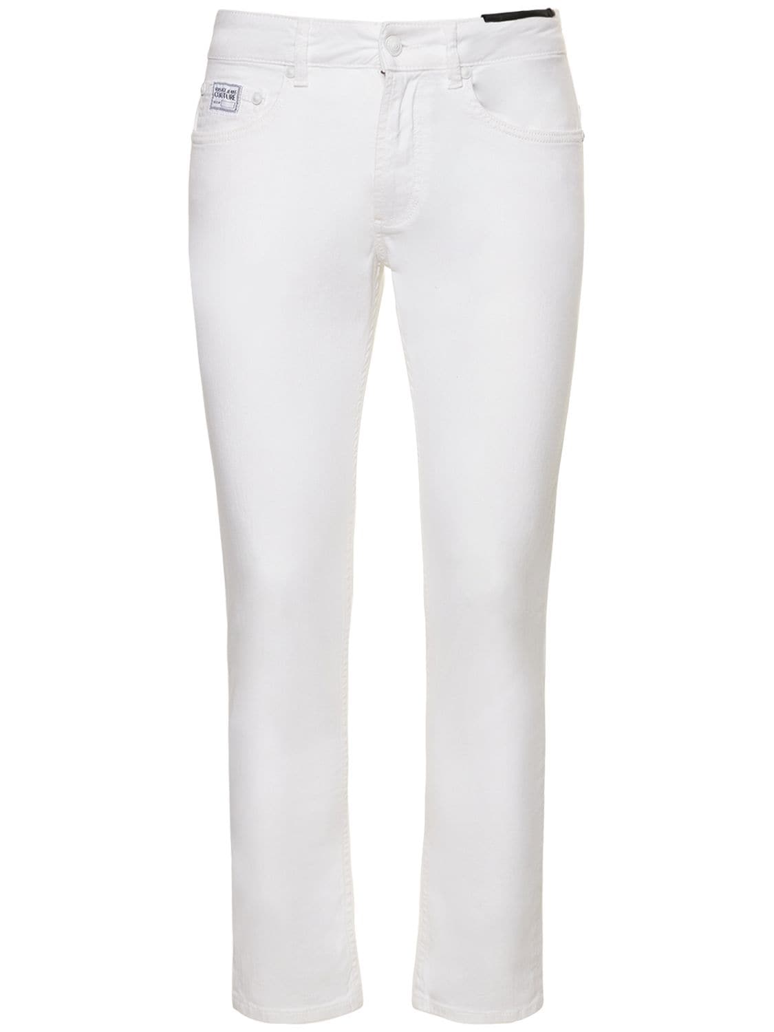 Jeans Skinny In Denim Di Cotone - VERSACE JEANS COUTURE - Modalova