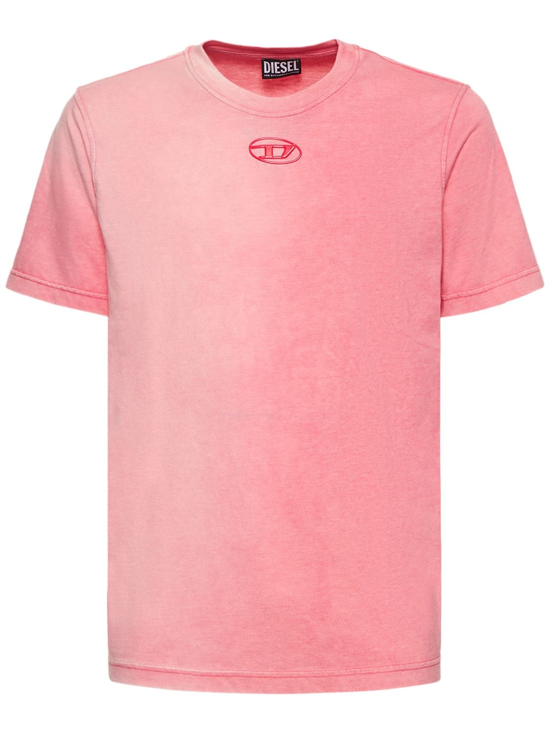 T-shirt Oval-d In Misto Cotone Con Stampa - DIESEL - Modalova