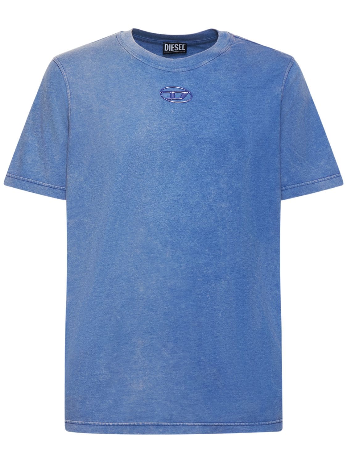 T-shirt Oval-d In Misto Cotone Con Stampa - DIESEL - Modalova
